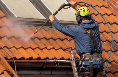 Démoussage et hydrofuge de toiture à Chaussan